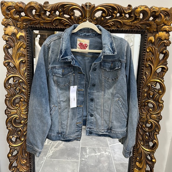 Slink Jeans Denim Coat "Love Your Body" - Picture 1 of 11
